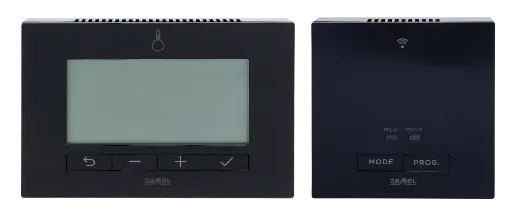 [ZMLTS23-PT] CONJUNTO DE CONTROLO DE TEMPERATURA (CALDEIRA), SEMANAL (ZMLBW23 + ZMLOT21), A PILHAS, TIPO PRETO EXTA LIFE