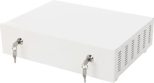 [DPM57153] GABINETE DVR PULSAR AWO445 (HORIZONTAL, PEQUENO, LARGURA MAX. 355 MM, BRANCO, 2 FECHADURAS) 