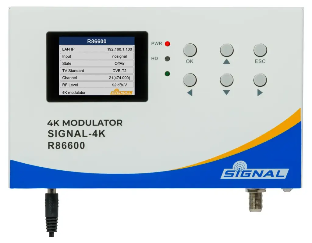 [DPR86600] MODULADOR SIGNAL-4K HDMI - DVB-T2/T/C 4K UHD 2160p