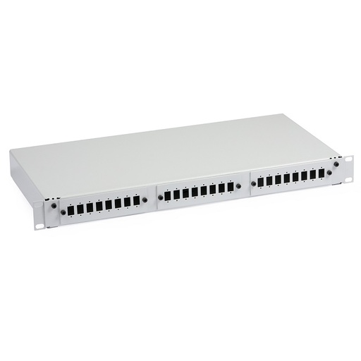 [DPL51320] QUADRO DE DISTRIBUIÇÃO DE FIBRA ÓTICA ULTIMODE RPU-324 24xSC SIMPLEX CINZA