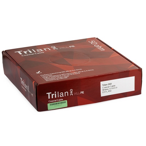 [DPE1171_100] 100m CABO COAXIAL 50 Ohm TRI-LAN 240 