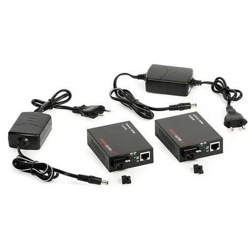 [DPL11525] 2x CONVERTIDOR ETHERNET MONOMODO M-207G 1Gbps 1xFIBRA 20km