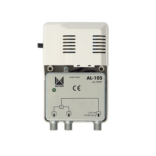 [DPR903087] ALIMENTADOR AL-105 12V/0.1A PARA AMPLIFICADORES ANTENA