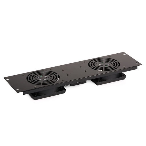 [DPR9120262] PAINEL VENTILAÇÃO FRONTAL 2xVENTOINHAS 19" RACK