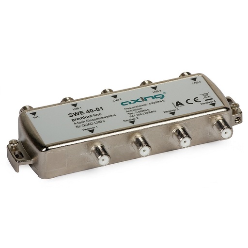 [DPR85248] COMBINADOR TV/SAT (QUAD) AXING SWE 4-01