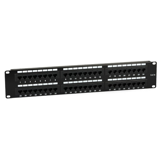 [DPR9120314] PAINEL 48 PORTAS CAT 5 2U 19" RACK