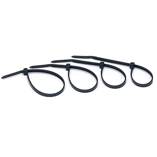 [DPE952054] 100x ABRAÇADEIRA FIVELA TZ20/5CS PRETA 200x4.5mm