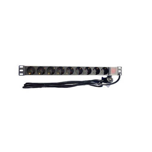 [DPR9120231S] EXTENSIÓN 19" RACK 9xTOMAS SCHUKO 230Vac