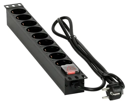 [DPR9120231S] EXTENSIÓN 19" RACK 9xTOMAS SCHUKO 230Vac