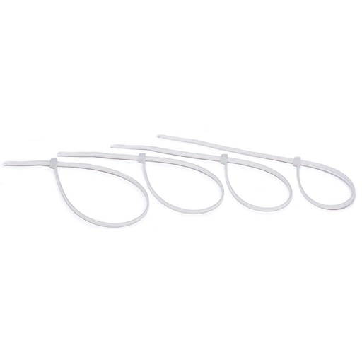 [DPE952032] 100x ABRAÇADEIRA FIVELA TZ20/3NS BRANCA 200x2.6mm