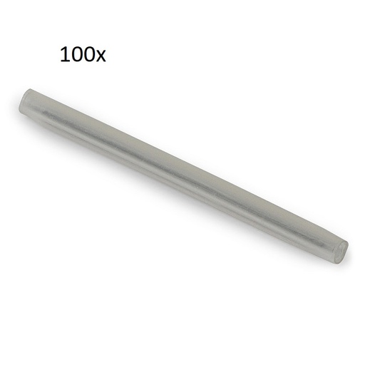 [DPL5554_100] 100x TUBO TERMO RETRÁTIL EMENDAS FIBRA ÓTICA 40mm