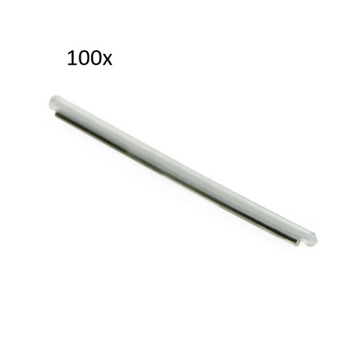 [DPL5555_100] 100x TUBO TERMO RETRÁTIL EMENDAS FIBRA ÓTICA 60mm