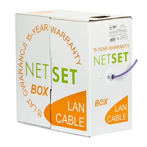 [DPE1608P_305] 305m CABO CAT 6 NETSET BOX U/UTP 6 INTERIOR VIOLETA