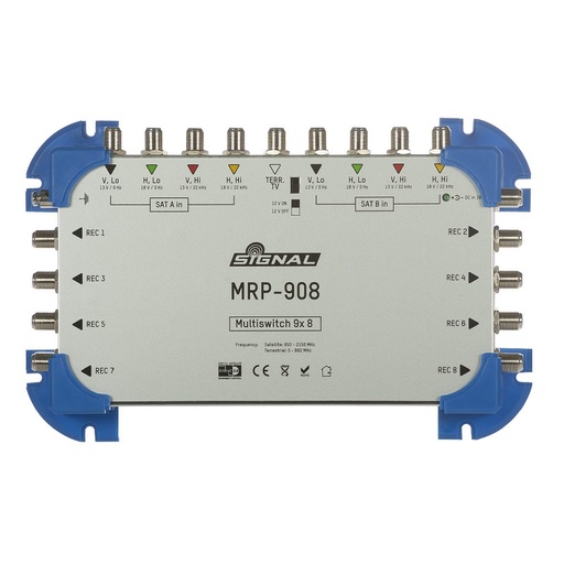 [DPR68908] MULTISWITCH SIGNAL MRP-908 9xENTRADAS / 8xSALIDAS TV TERRESTRE PASSIVO