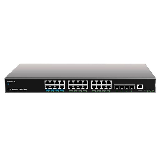 [GWN7813P] CONMUTADOR GESTIONADO GRANDSTREAM LAYER 3 24xPoE 1GB 4xSFP 10GB