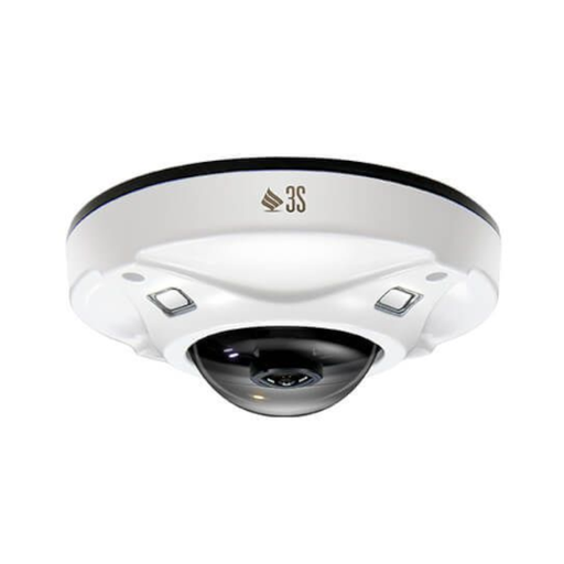 [3SN9018] CÂMARA IP FISHEYE 5MP 1.19mm H264 IV 12Vdc PoE