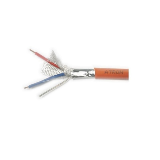 [SKCI-JE-H(ST)H-FE180-4X1.5] 100m CABO FOGO JE-H(st)H FE180/E90 PH120 2x2x1.5mm LARANJA 