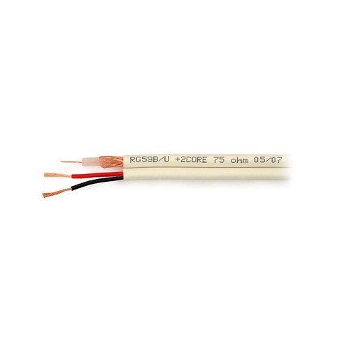 [DPM5995_100] 100m CABLE CCTV RG59+2x0.5 TWIN