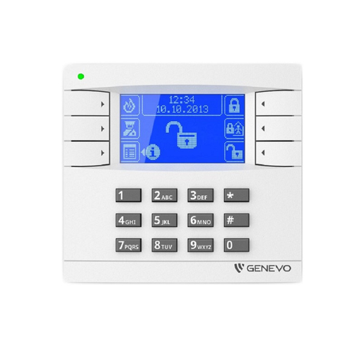 [PRiMALCD-WH-BL] TECLADO PRiMA LCD BRANCO/AZUL