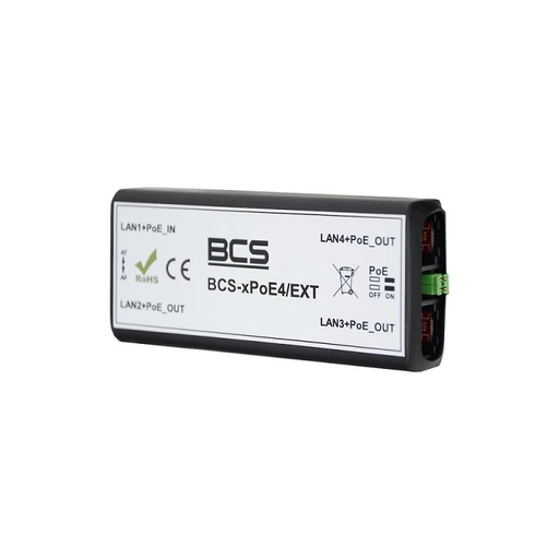 [BCS-XPOE4/EXT] EXTENSOR PoE 1xIN 3xOUT MÁXIMO 40W