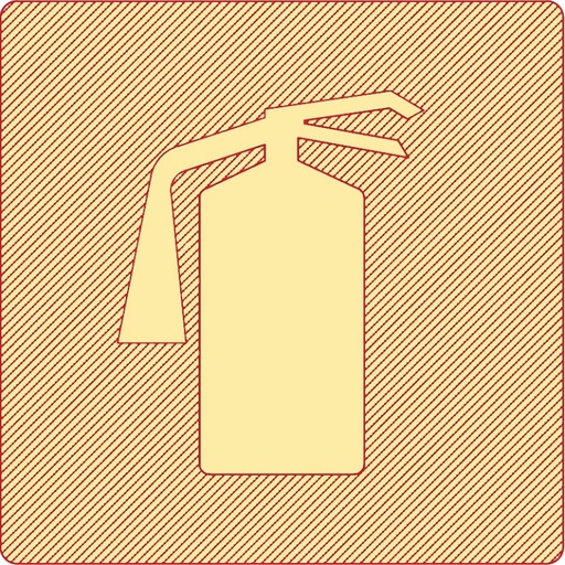 [SPI0001] SINAL FOTOLUMINESCENTE PREMIUM ACRÍLICO EXTINTOR 200x200mm