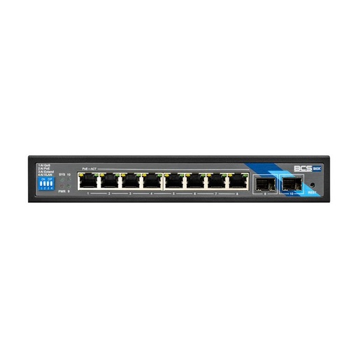 [BCS-B-SP08G-2SFP] SWITCH BCS BASIC 8xPoE 1Gbps + 2xUPSFP 1Gbps 802.3AF/AT